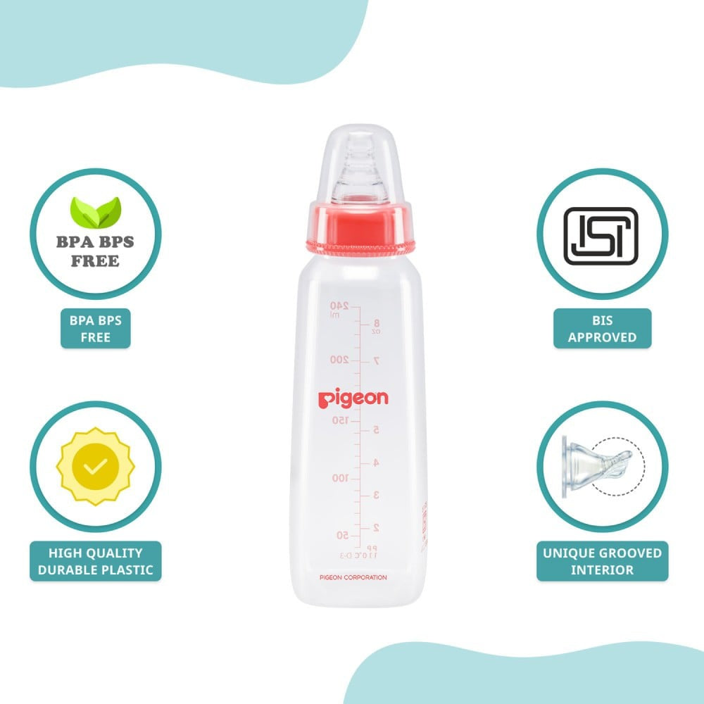 Pigeon Baby Nursing Red Feeding Bottle Large : 1 piece