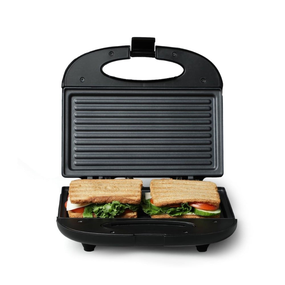 Prestige Grill Sandwich Maker with Fixed Grill Plates (800W, Black) : 1 unit