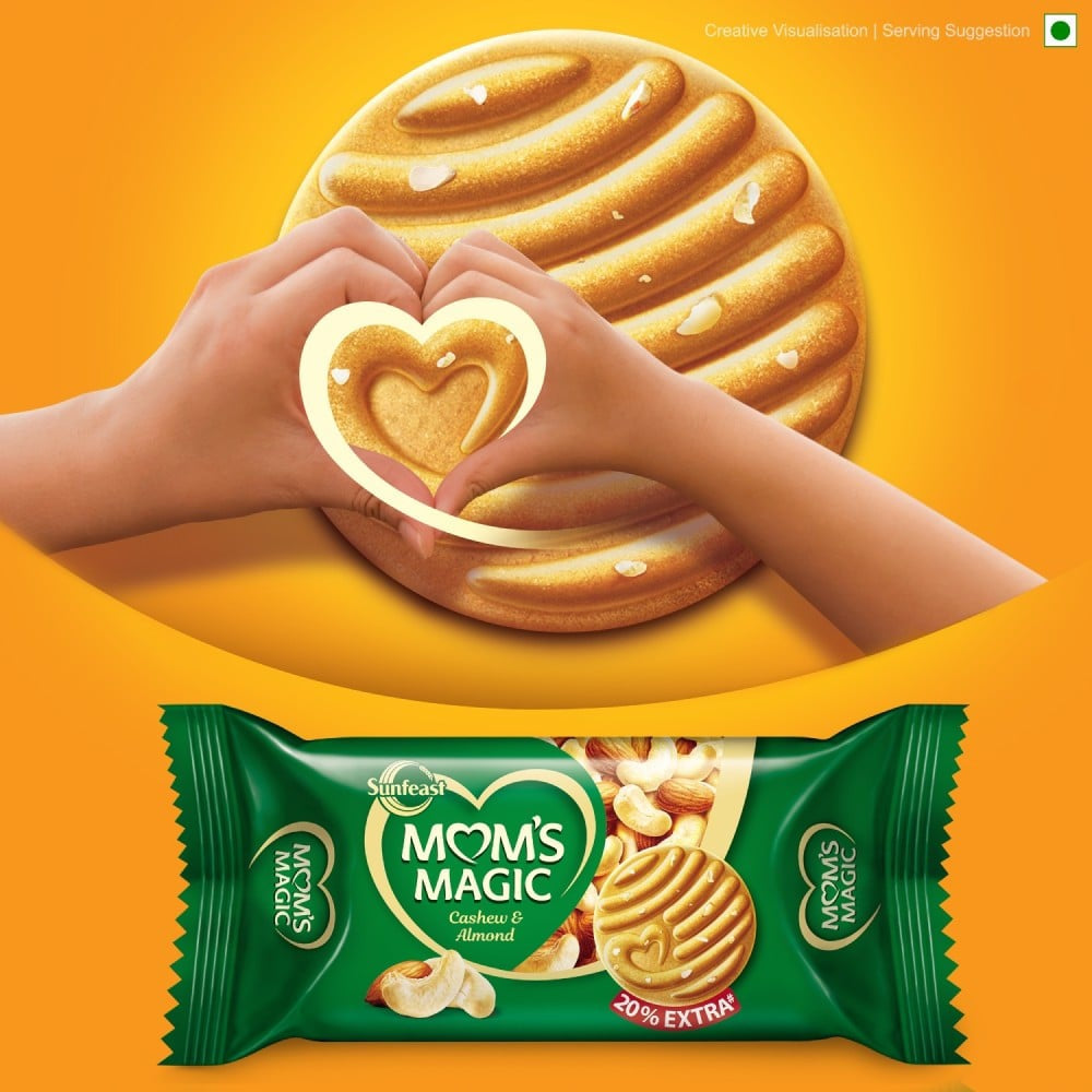 Sunfeast Mom's Magic Cashew & Almond Cookies - Pack of 2 : 2 x 200 g