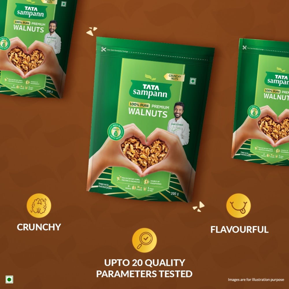 Tata Sampann 100% Pure Premium Walnuts : 200 g