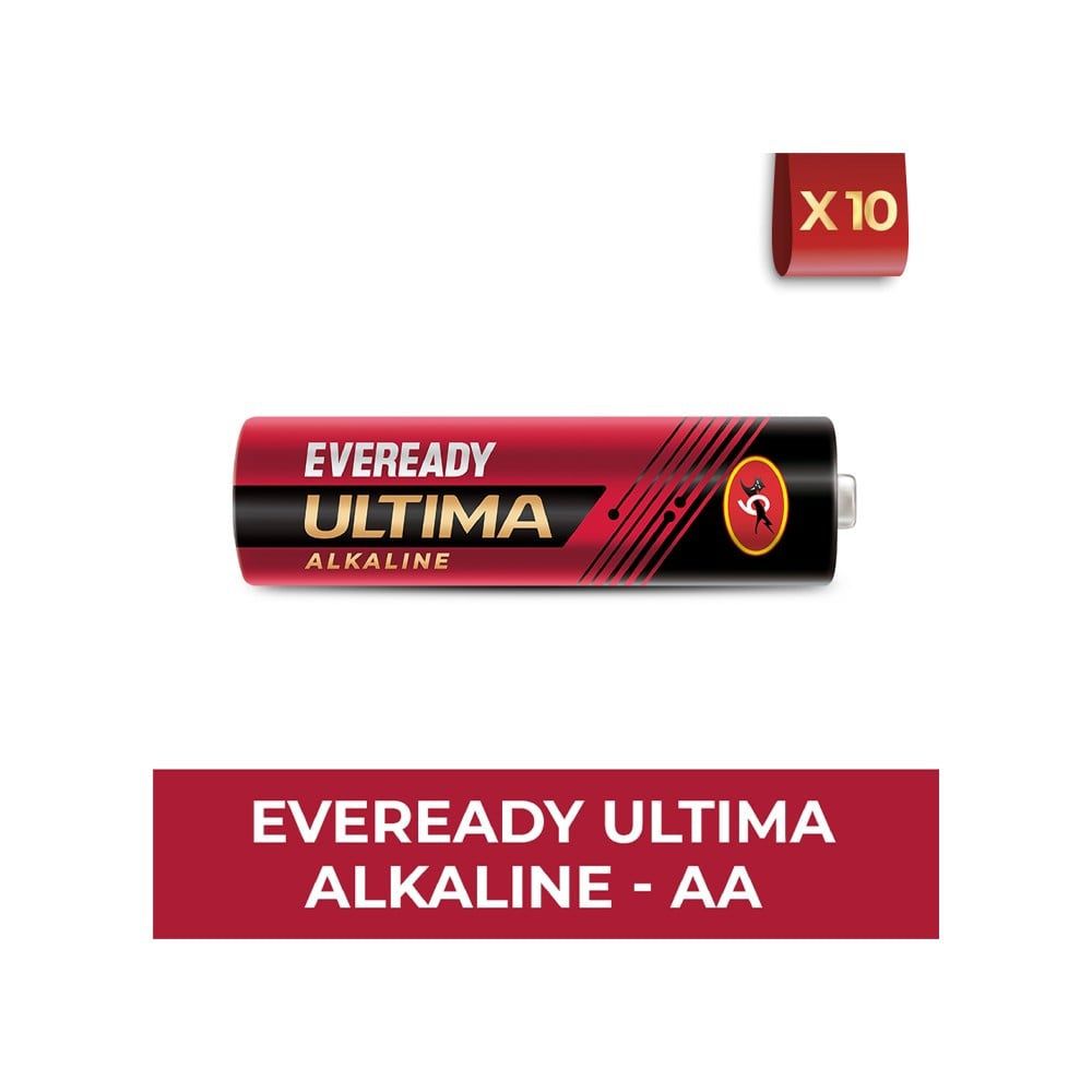 Eveready Ultima AA Alkaline Battery : 10 units