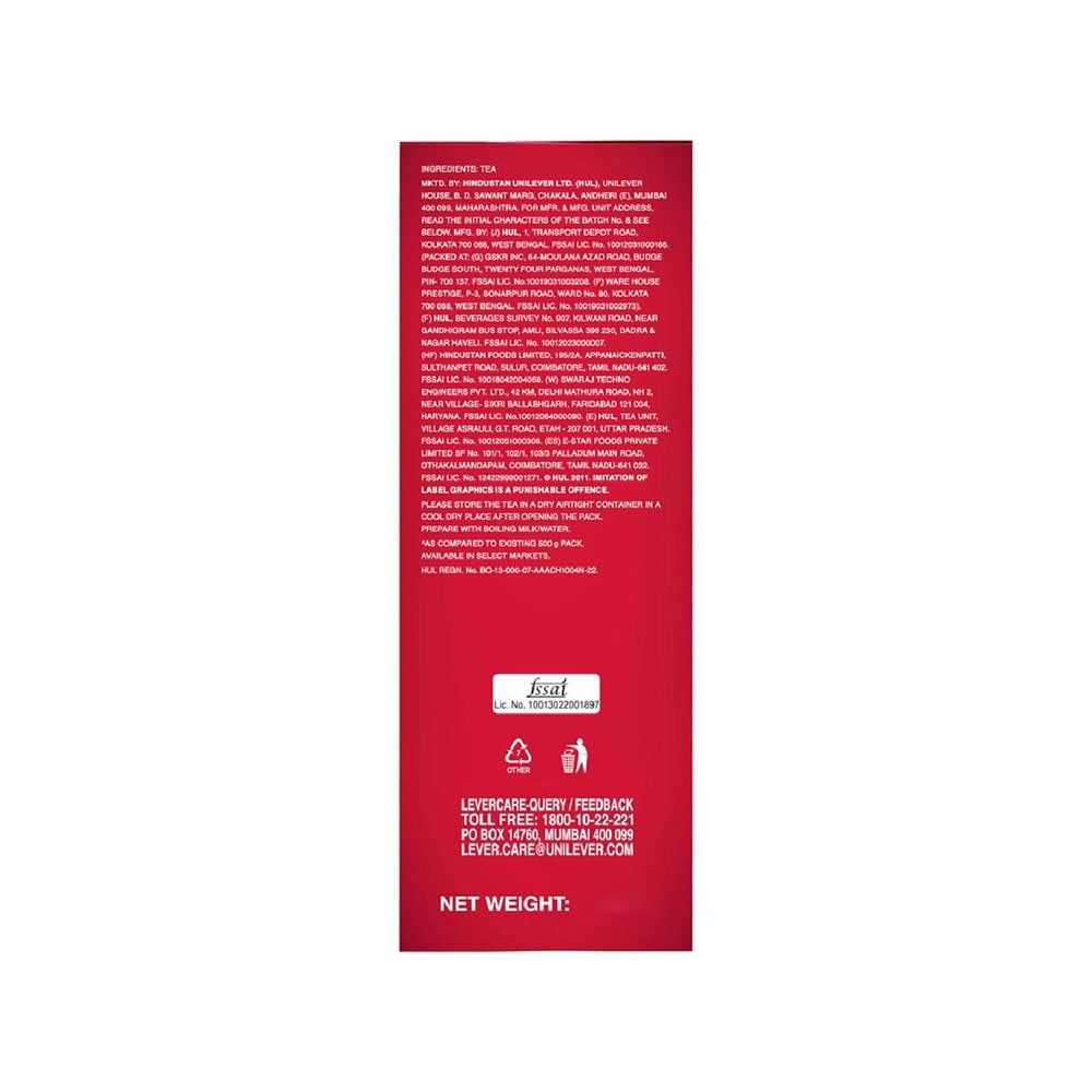 Brooke Bond Red Label Tea : 500 g