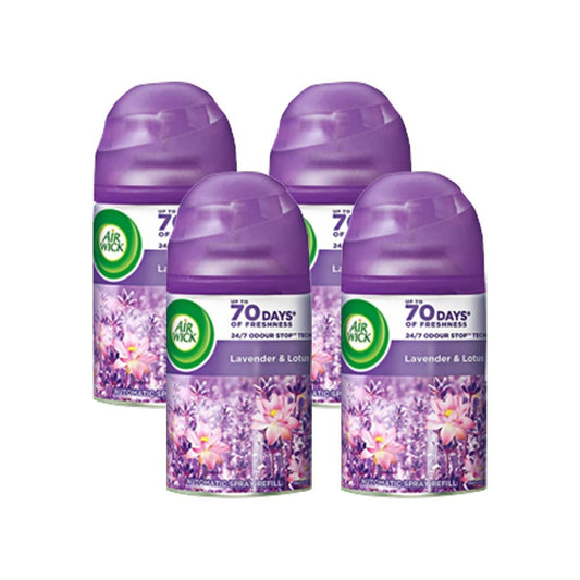 Airwick Freshmatic Automatic Air Freshener Refill (Lavender & Lotus) - Pack of 4 : 4 x 250 ml