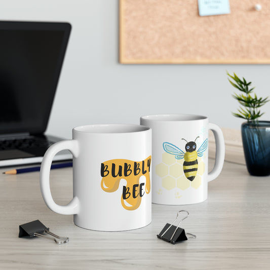 Honey Bee - Bubbly: Printed Ceramic Mug - Prithvi Enterprises