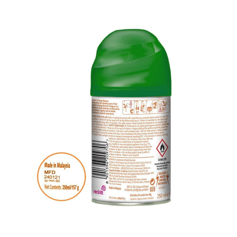 Airwick Freshmatic Room Freshener Refill (Lemon & Orange Blossom) : 250 ml
