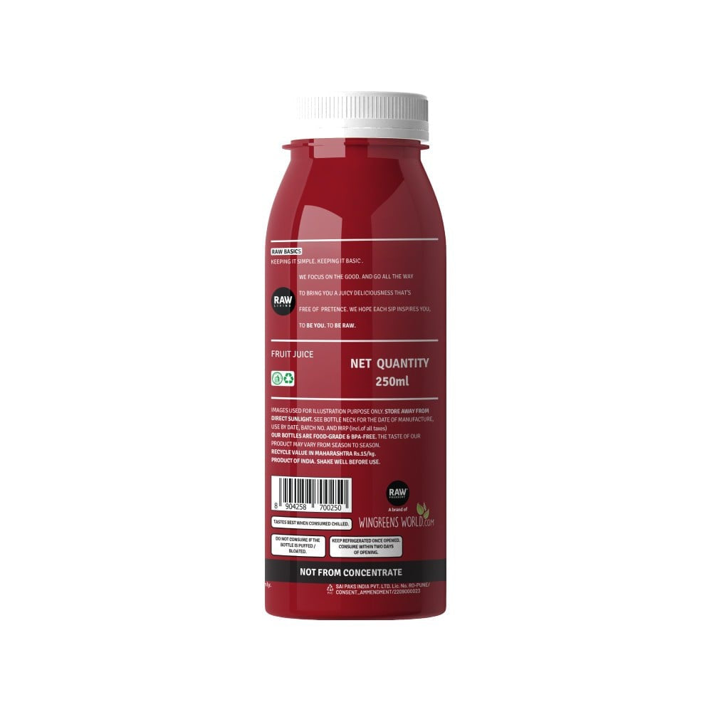 Raw Pressery Pomegranate Juice (250 ml) - Pack of 2 : 2 x 250 ml