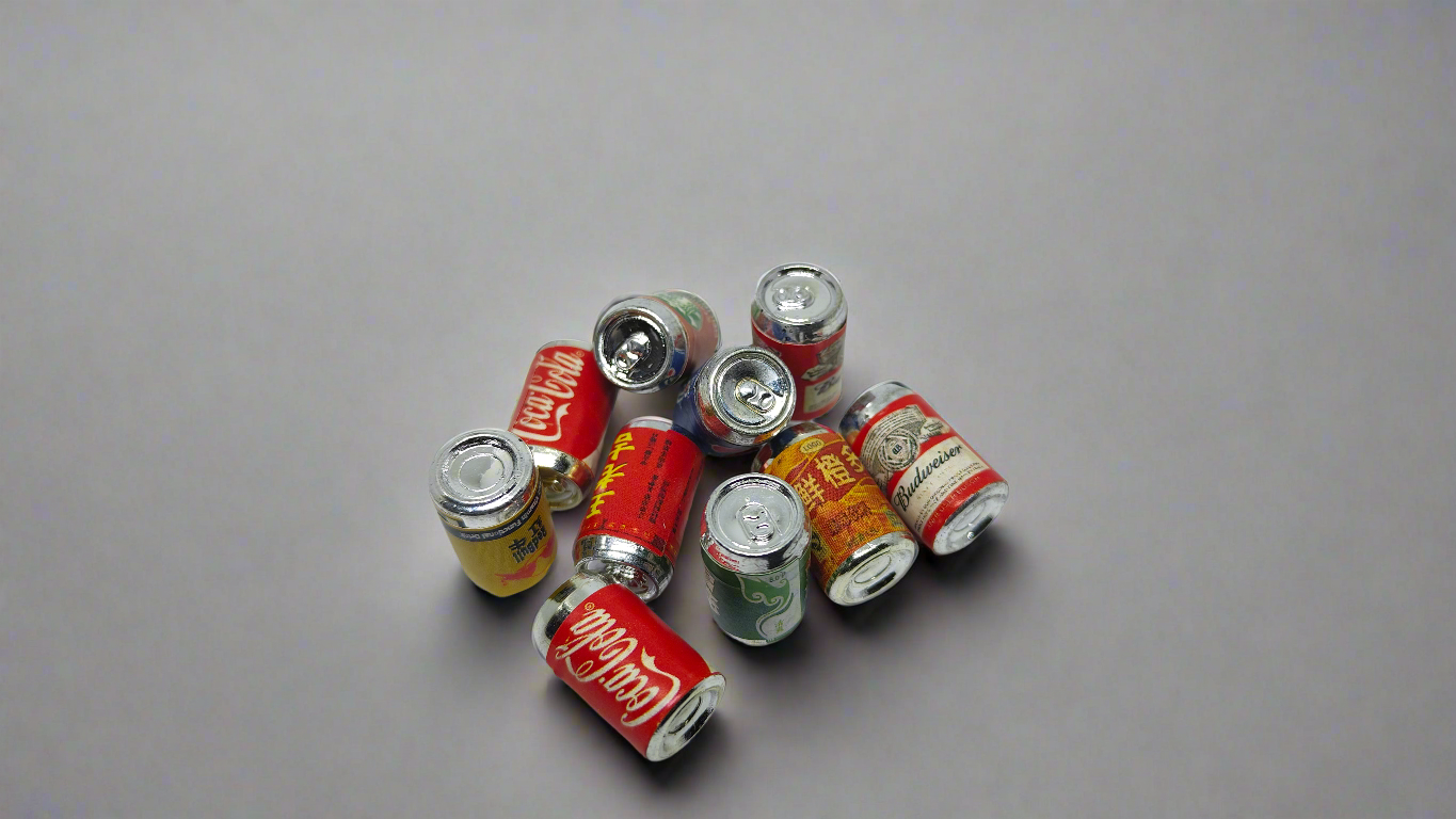 Miniature Soda Can Set