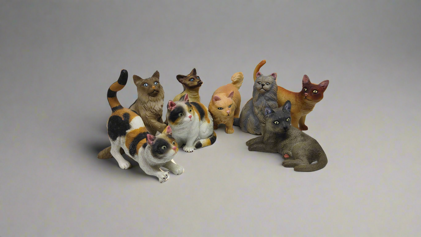 Miniature Cat Figures