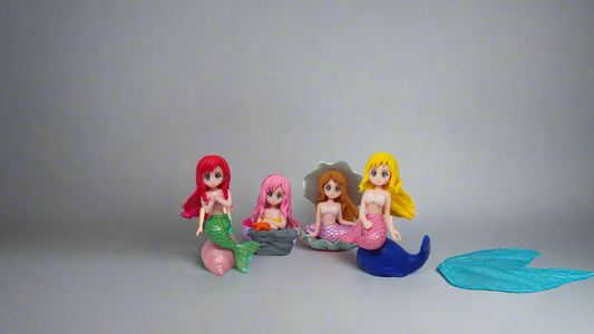 Miniature Mermaid Model Set