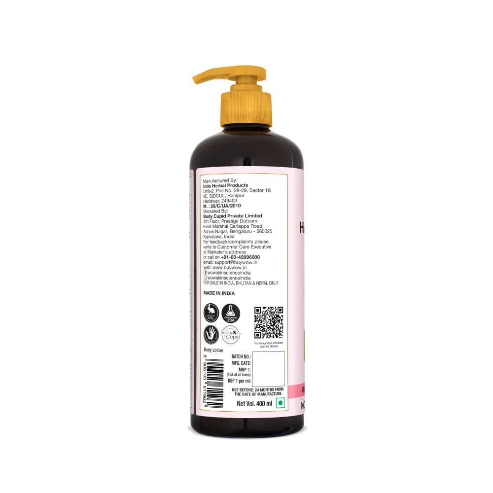 Wow Skin Science Himalayan Rose with Lactic Acid Body Lotion : 400 ml