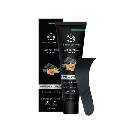 The Man Company Men's Hair Removal Cream (Charcoal & Turmeric) : 100 ml
