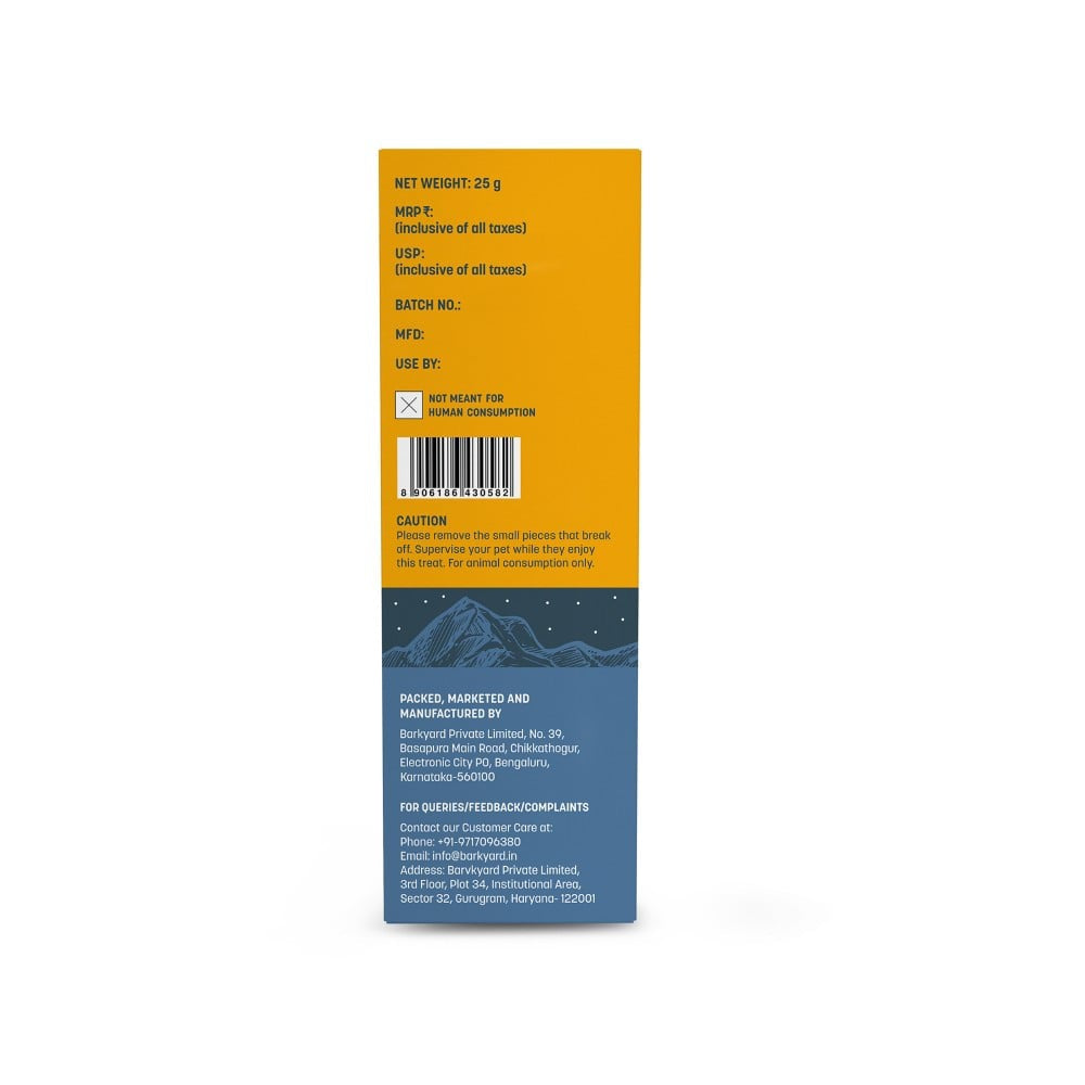HUFT Yakies Chew Bone Dog Treat, Small : 25 g
