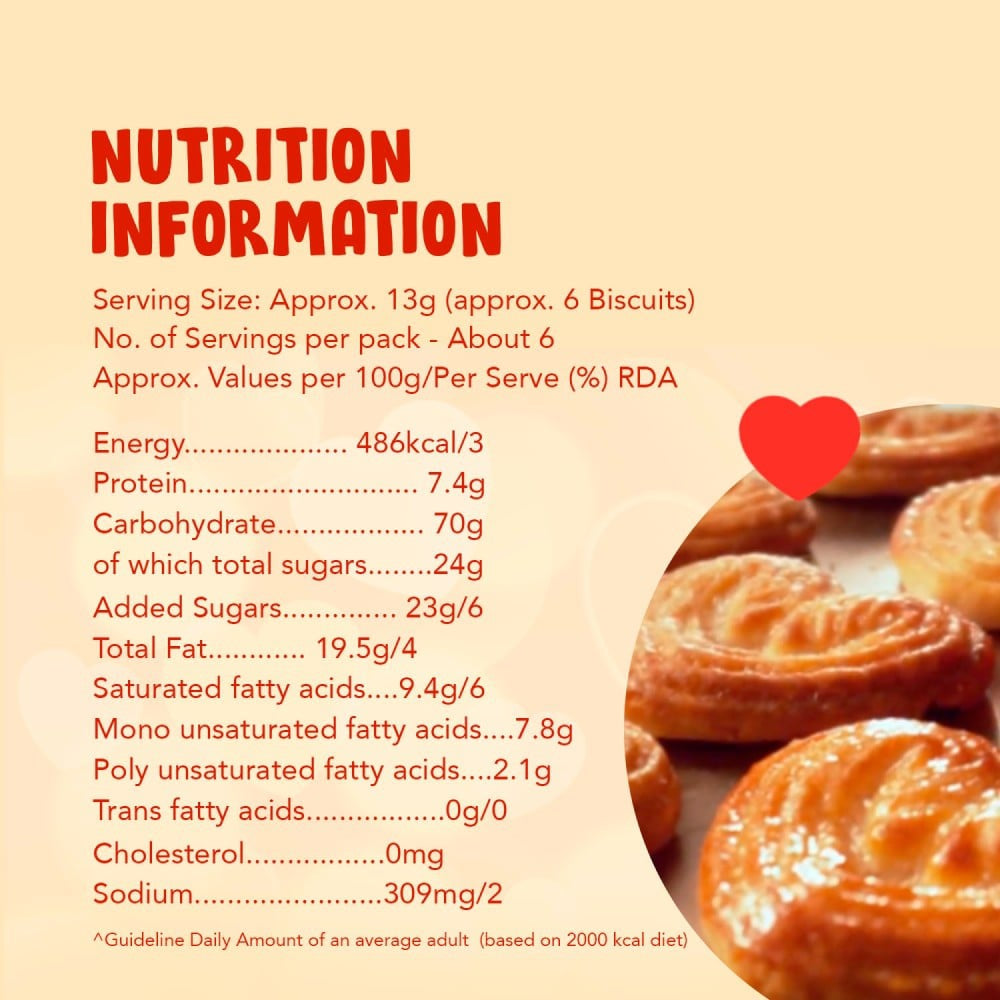Britannia Little Hearts Classic Crunch Biscuit : 75 g