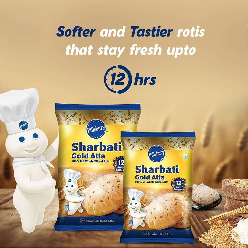 Pillsbury Gold Sharbati Atta : 5 kg