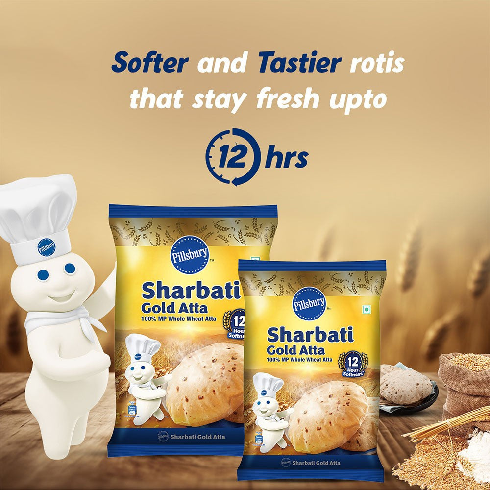 Pillsbury Gold Sharbati Atta : 10 kg