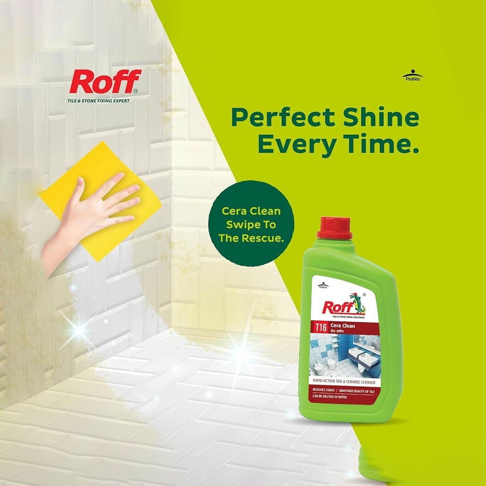 Pidilite Roff Cera Clean Ceramic Floor Cleaner - Pack of 2 : 2 x 500 ml