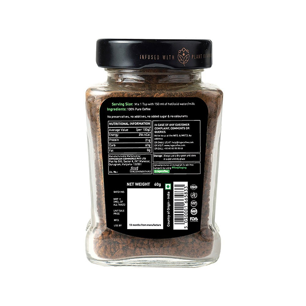 Rage Coffee Classic Silk Blend Instant Coffee : 60 g