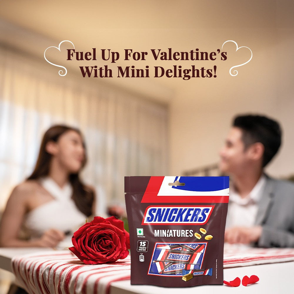 Snickers Minis Peanut Filled Valentine's Chocolate Pack : 180 g