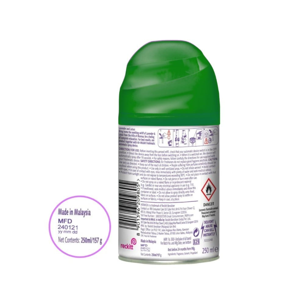 Airwick Freshmatic Automatic Air Freshener Refill (Lavender & Lotus) : 250 ml
