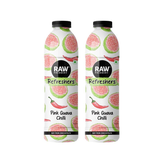 Raw Pressery Refreshers Pink Guava Chilli Juice - Pack of 2 : 2 x 750 ml