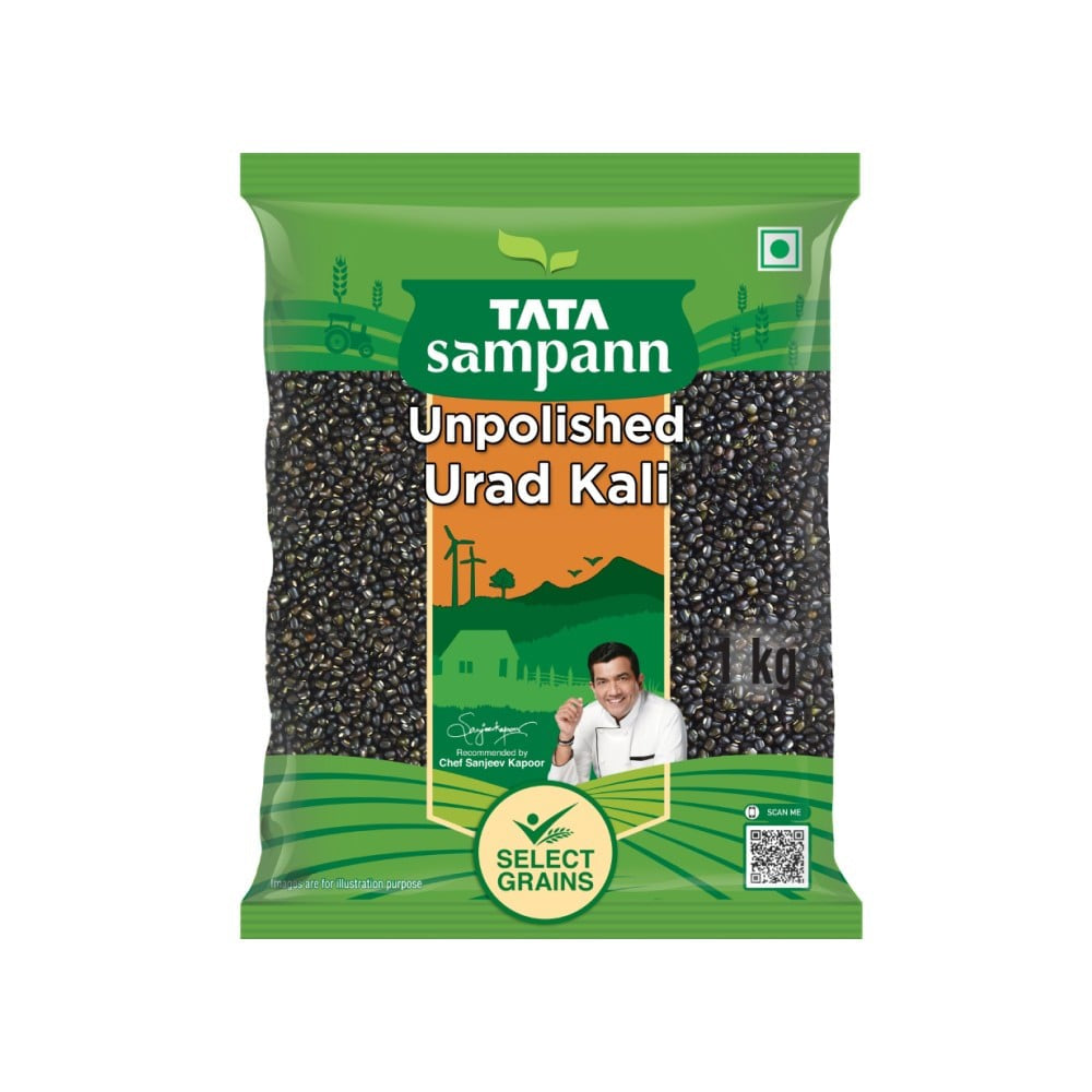 Tata Sampann Unpolished Kali Urad (Sabut) : 1 kg