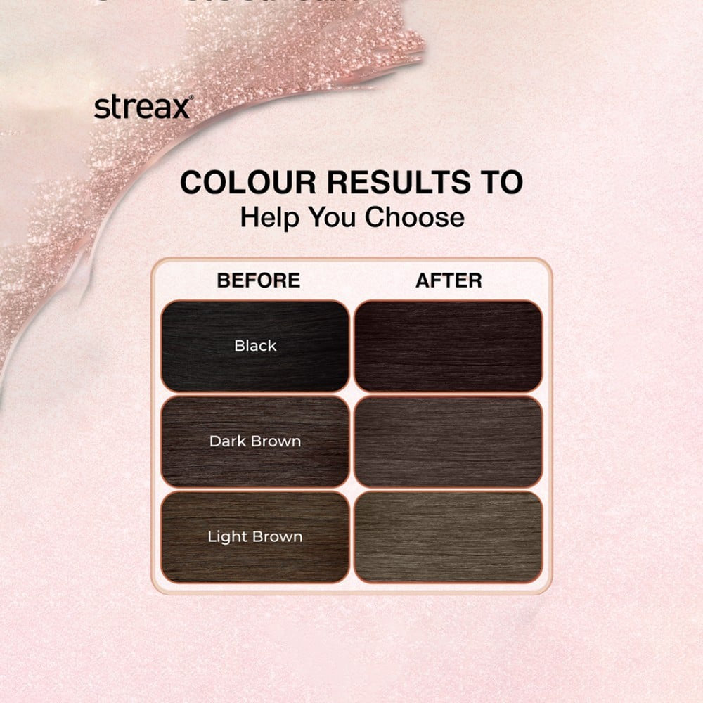 Streax Gel Hair Colour for Women (Dark Brown) : 150 ml