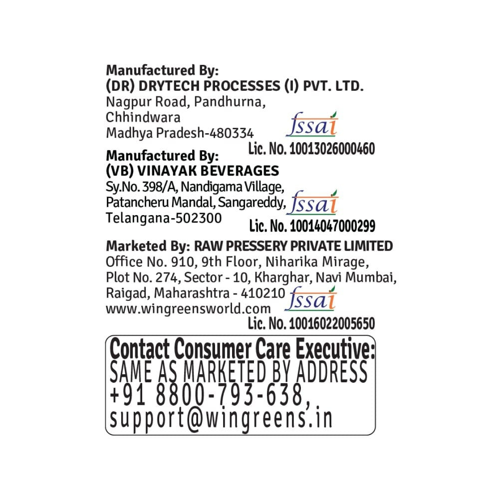 Raw Pressery Classic Lemon Juice with Aloe Vera - Pack of 2 : 2 x 200 ml