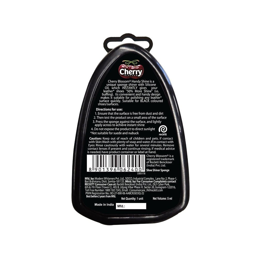 Cherry Blossom Black Handy Shoe Shiner - Pack of 2 : 2 x 1 unit