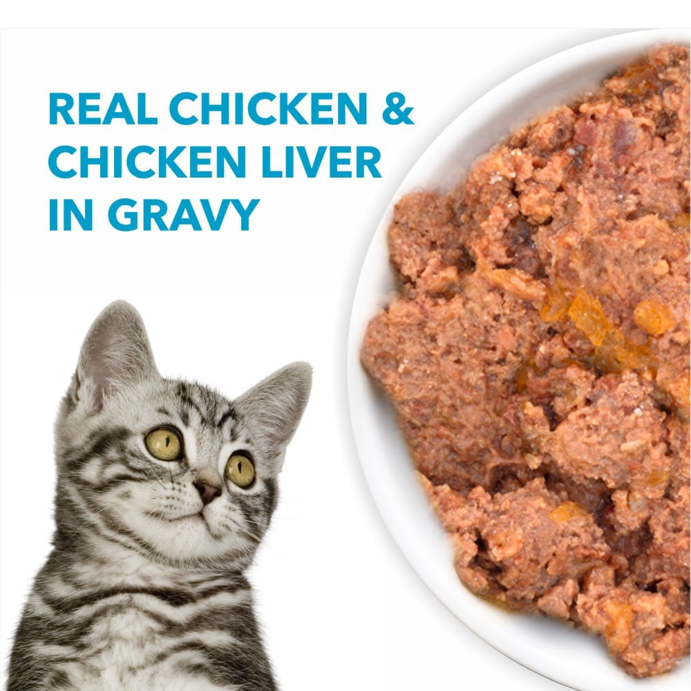 PurePet Wet Cat Food - Real Chicken and Chicken Liver in Gravy - All life stages : 50 g