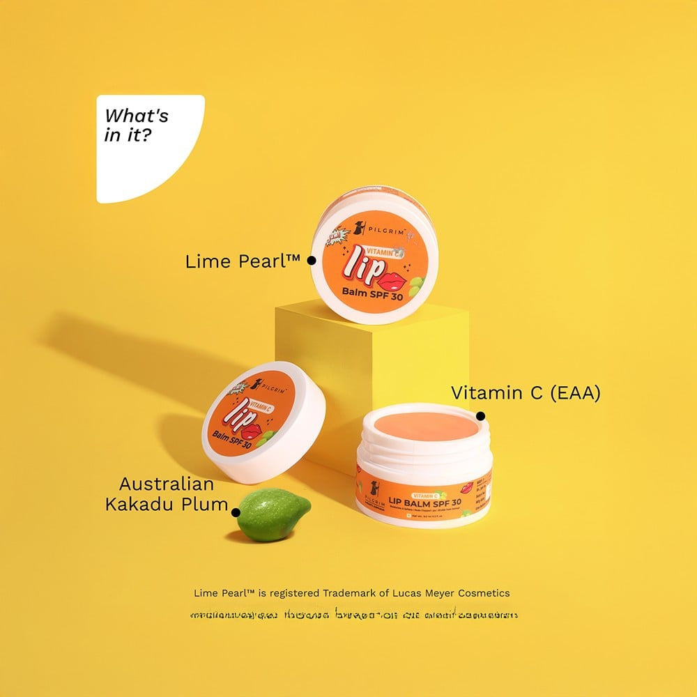 Pilgrim Vitamin C Lip Balm with SPF 30 (Orange) : 9 g