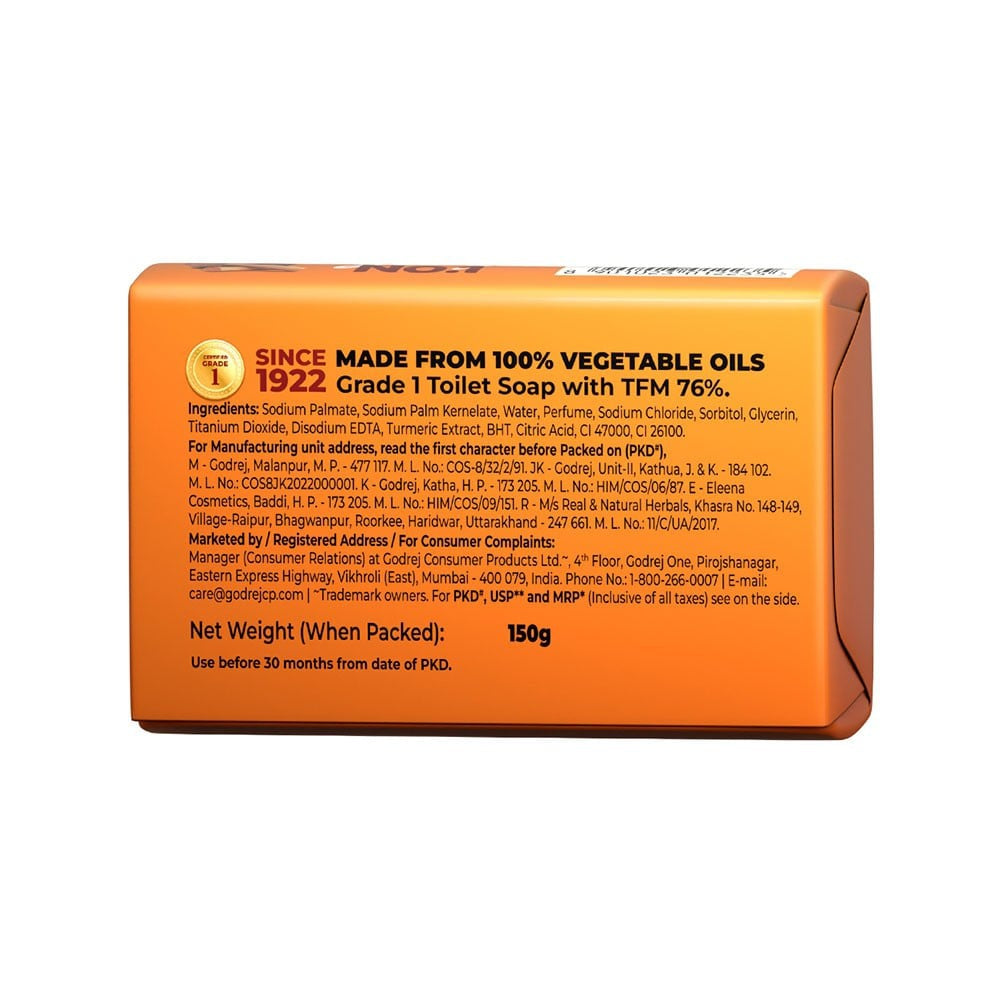 Godrej No.1 Sandal & Turmeric Soap 4 x 150 g - Buy 3 Get 1 Free : 4 x 150 g