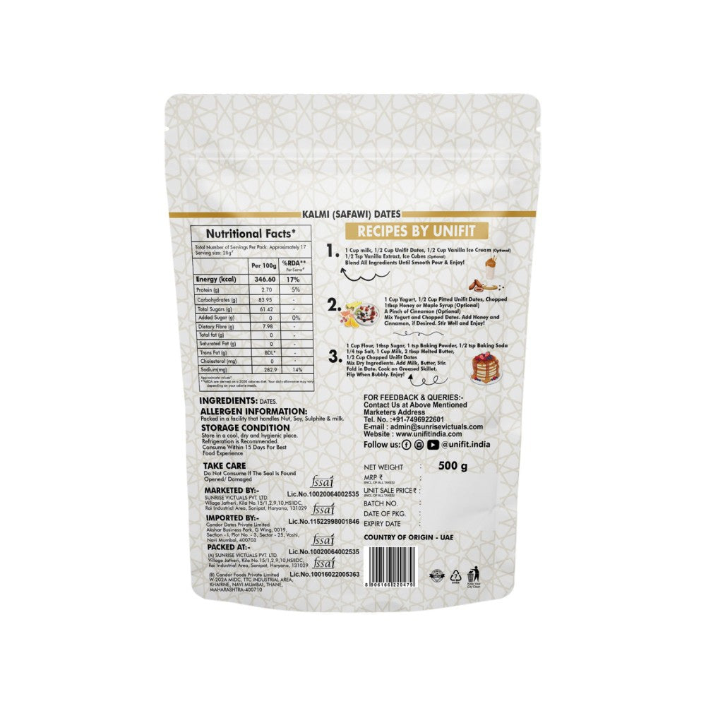 Unifit Kalmi Dates (Khajur) : 500 g
