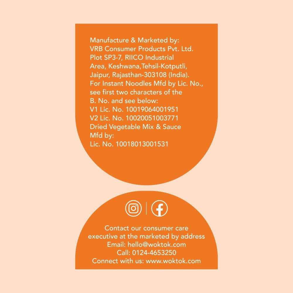 Wok Tok by Veeba Kung Pao Instant Cup Noodles : 92.5 g