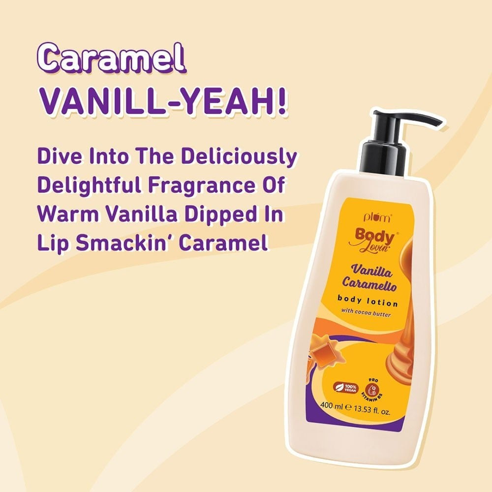 Plum BodyLovin' Vanilla Caramello Body Lotion - Pack of 2 : 2 x 400 ml