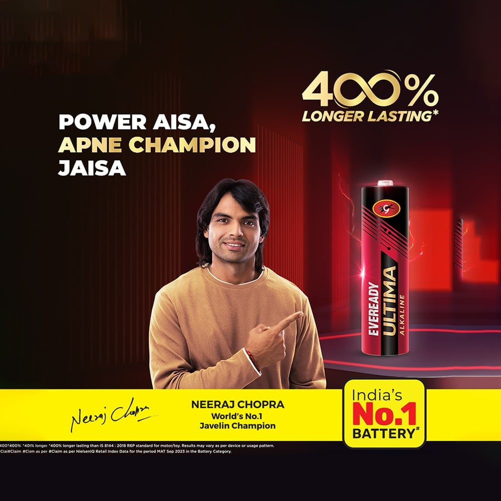 Eveready Ultima AA Alkaline Battery : 10 units