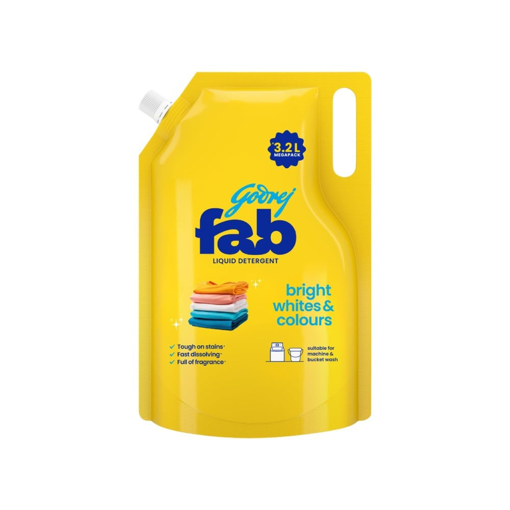 Godrej Fab Liquid Detergent - Refill Pack : 3.2 ltr