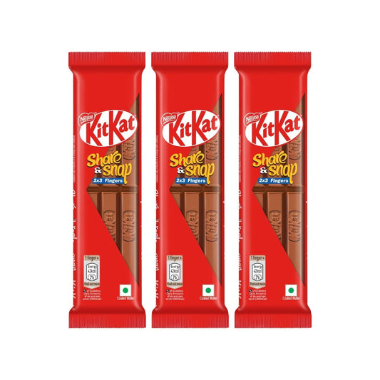 Nestle KitKat Share & Snap 2x3 Fingers Wafer Chocolate - Pack of 3 : 3 x 57 g