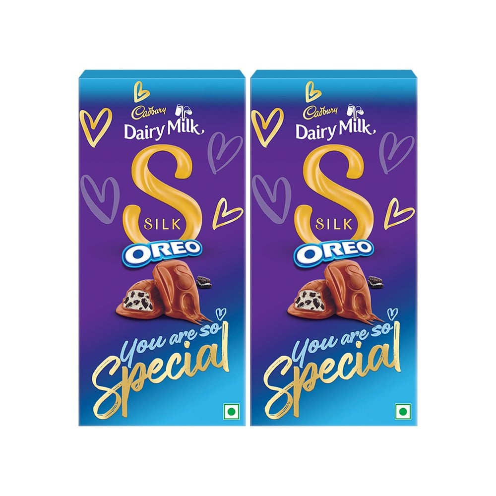 Cadbury Dairy Milk Silk Oreo Flavoured Chocolate Bar - Pack of 2 : 2 x 130 g