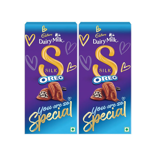 Cadbury Dairy Milk Silk Oreo Flavoured Chocolate Bar - Pack of 2 : 2 x 130 g