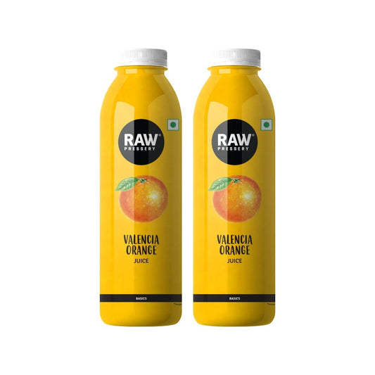 Raw Pressery Valencia Orange Juice - Pack of 2 : 2 x 1 ltr