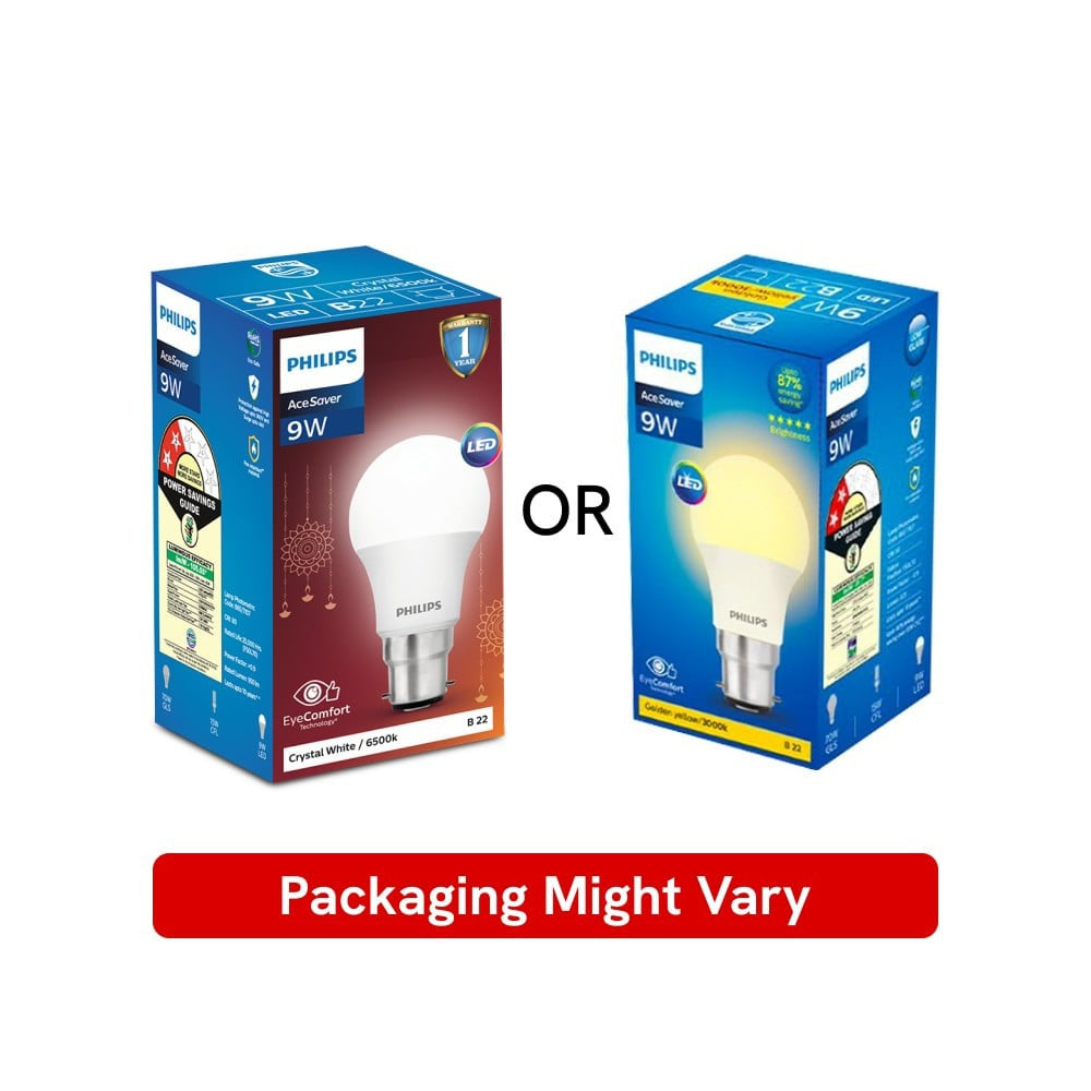Philips Lighting 9W LED Bulb (Warm White/Golden Yellow) : 1 piece