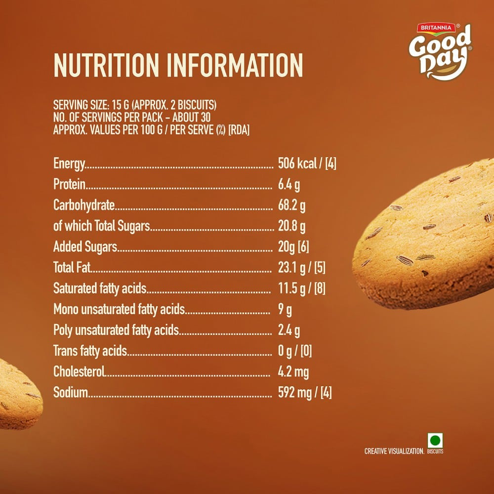 Britannia Good Day Butter Jeera Cookies : 450 g