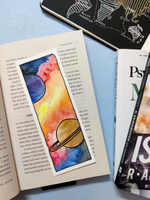 Handmade Bookmark | Colourful Planets in the Universe Theme