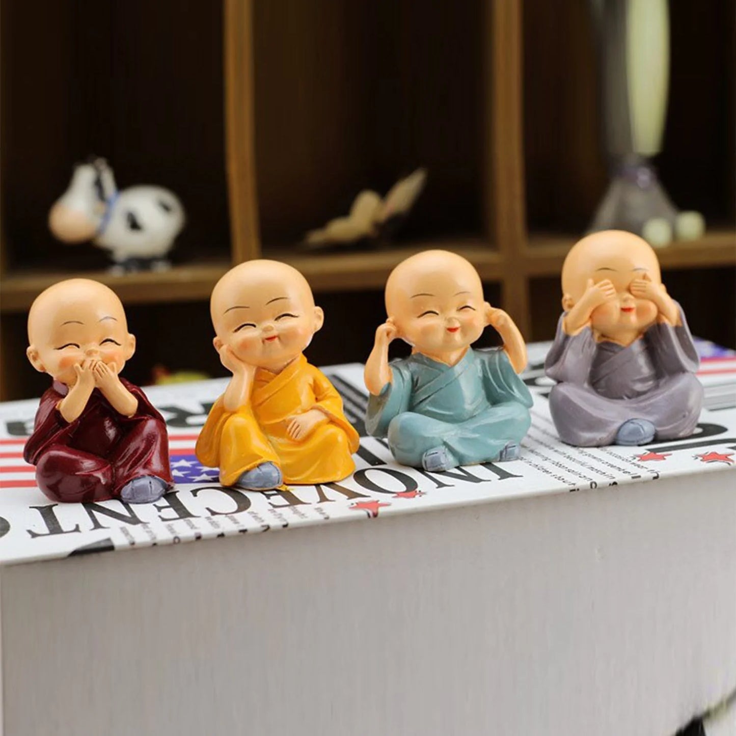 Baby Buddha 4-Piece Showpiece Set