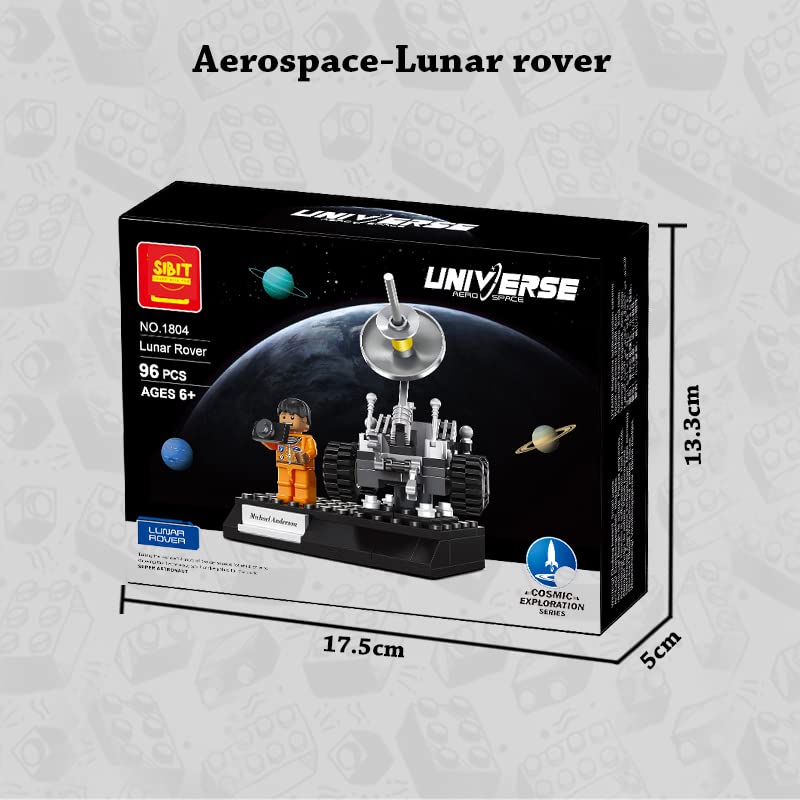 Aerospace Lunar Rover Toy Building Blocks Kit (96 Pcs)