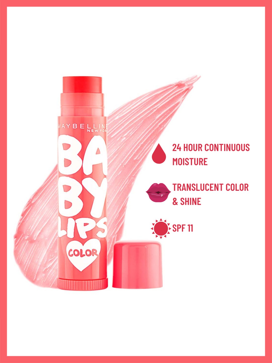 Maybelline New York Baby Lips Tinted Lip Balm 4g - Cherry Kiss