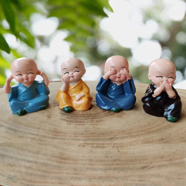 Baby Buddha 4-Piece Showpiece Set