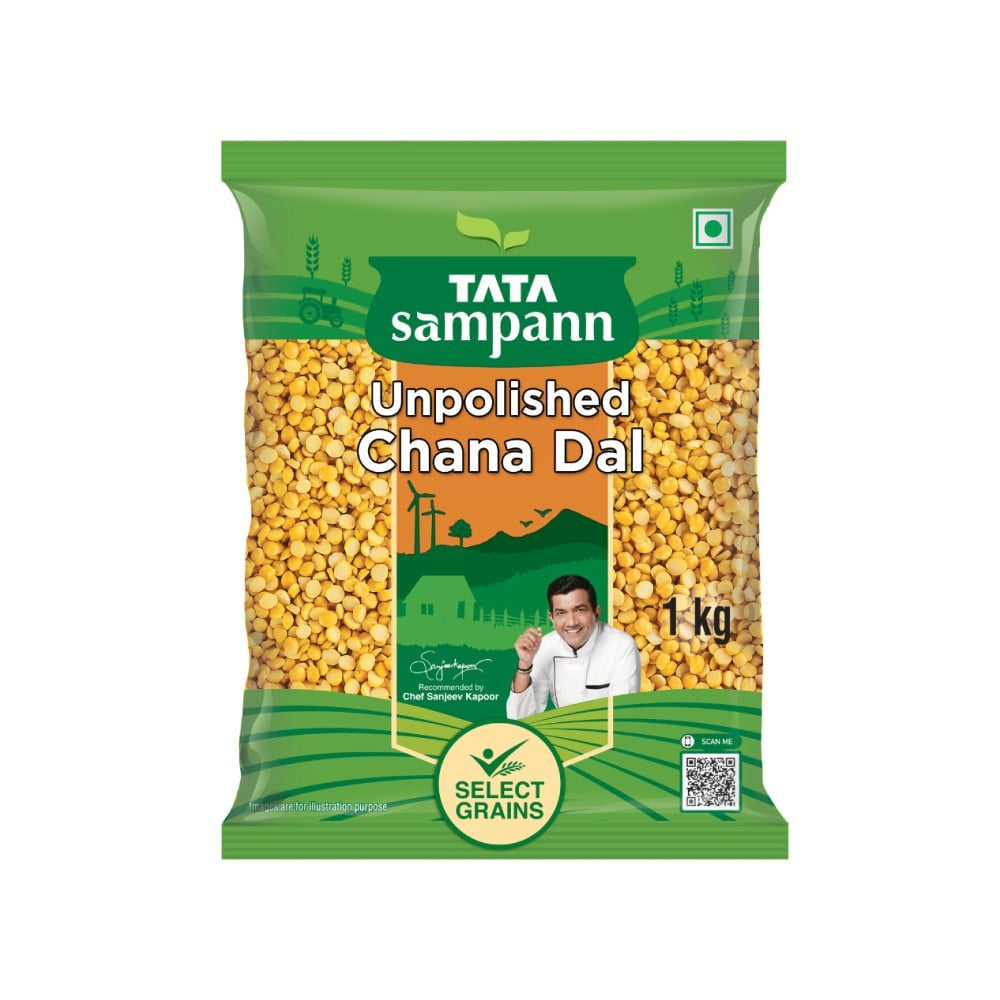 Tata Sampann Unpolished Chana Dal : 1 kg