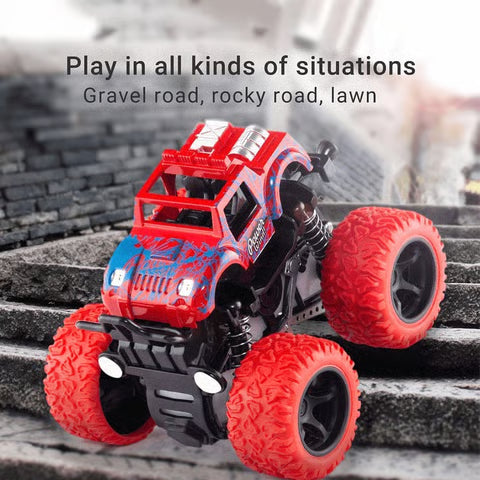 Toyshine Friction Powered Rock Crawler Mini Toy Vehicle – Red