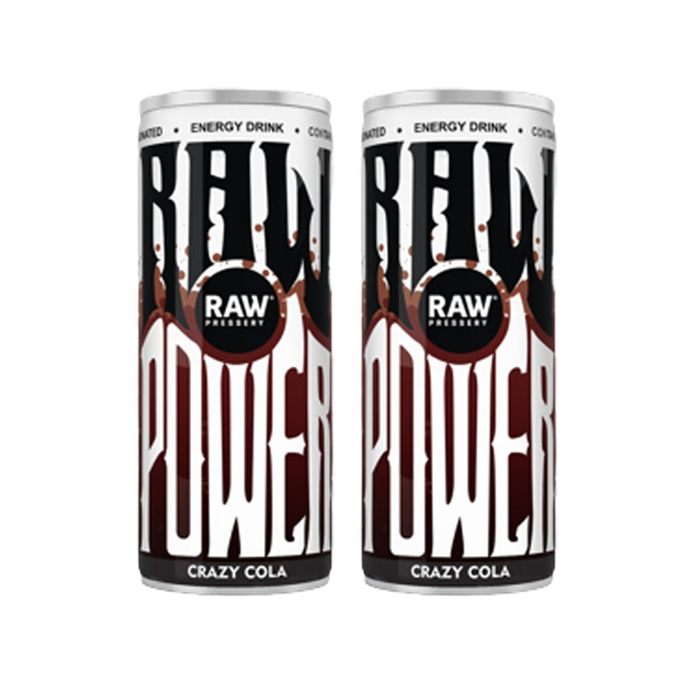 Raw Pressery Crazy Cola Energy Drink - Pack of 2 : 2 x 250 ml